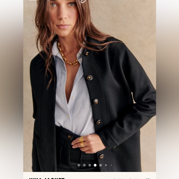 Sezane Black Will jacket - Great Condition, rarely worn - Picture 3 of 3